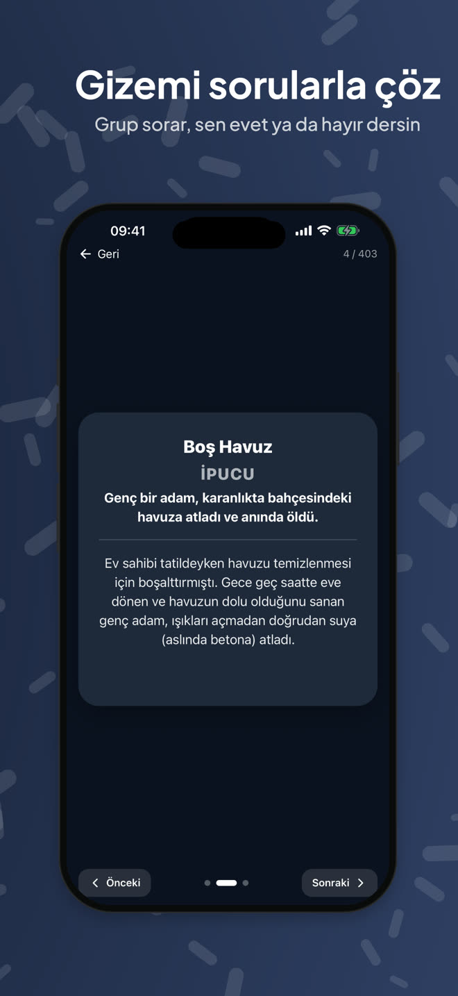 Gerçeğin Eşiği: gizem kartı
